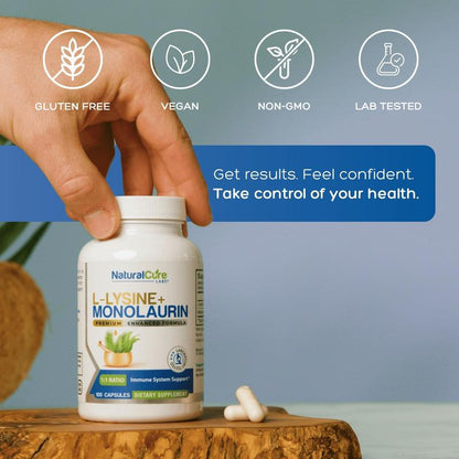 L-Lysine And Monolaurin Immune Support - 100 Capsules