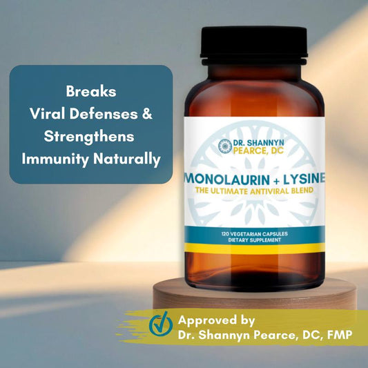Monolaurin + Lysine Immune Support – 120 Capsules